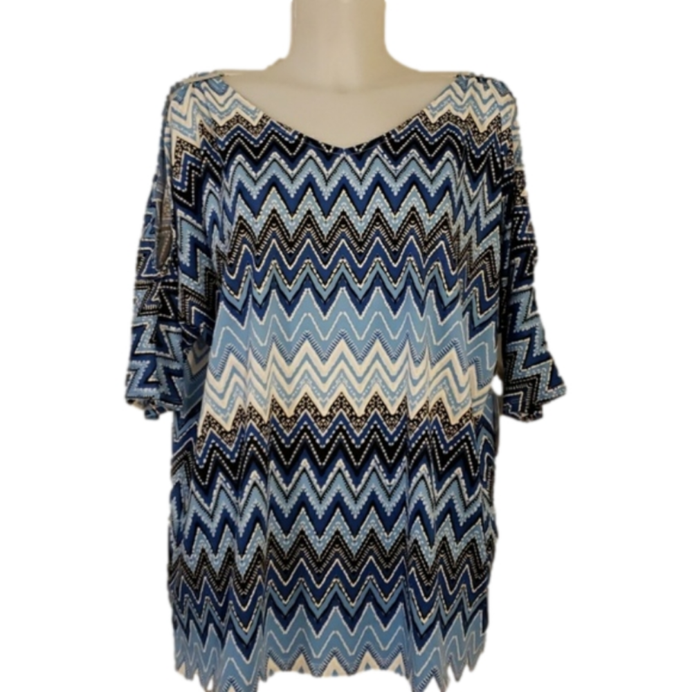 Harlow & Rose cold shoulder blouse size 2x New With Tags